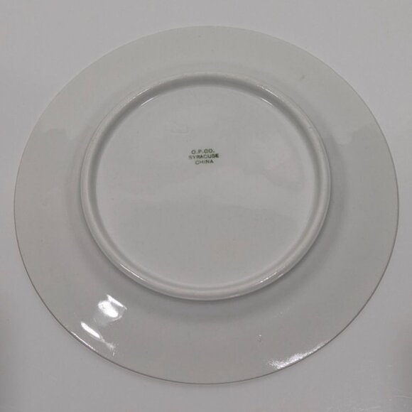 Syracuse China O.P.Co Gold Rimmed Ceramic Lunch Plate Vintage - Picture 7 of 8